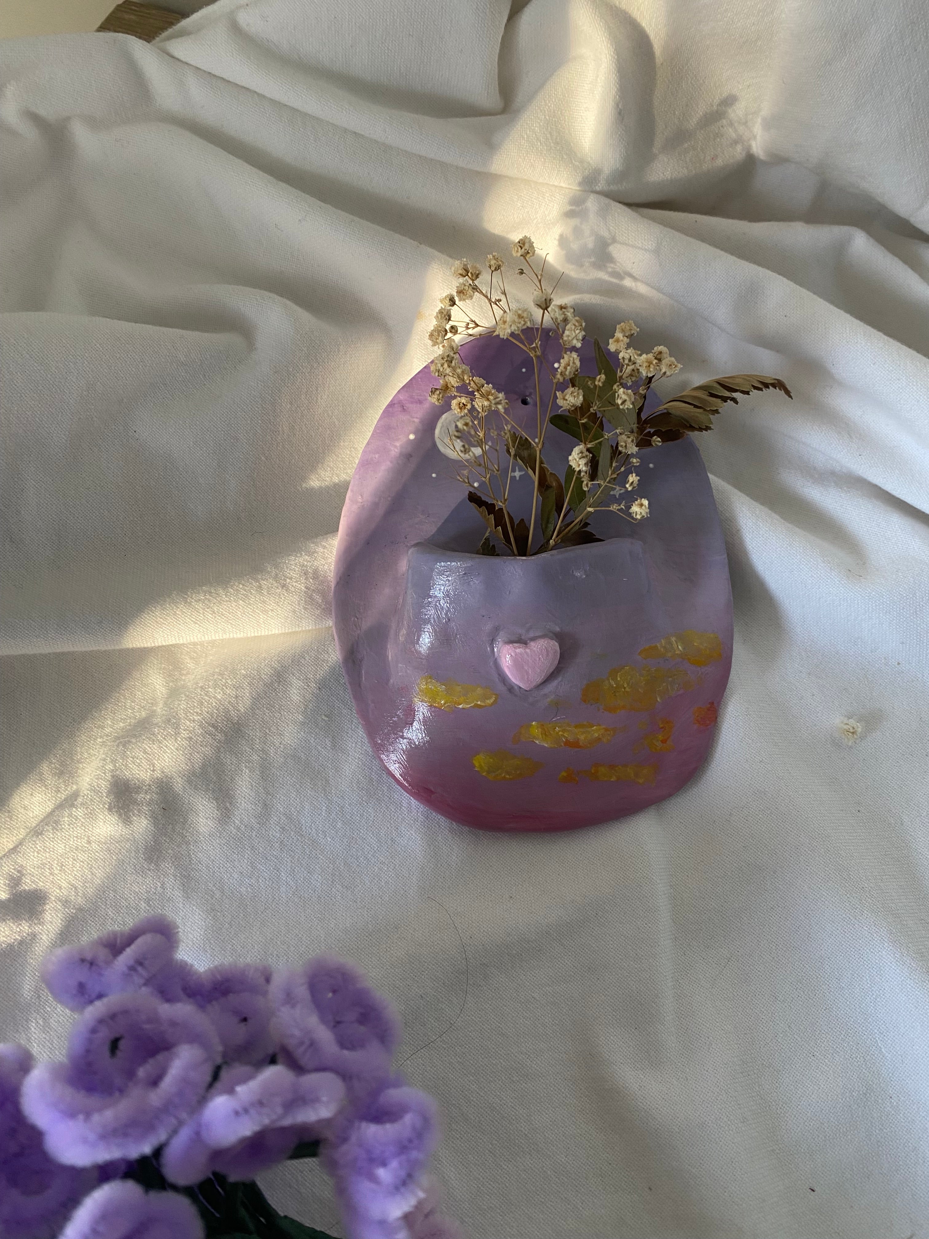 Vase mural coucher de soleil