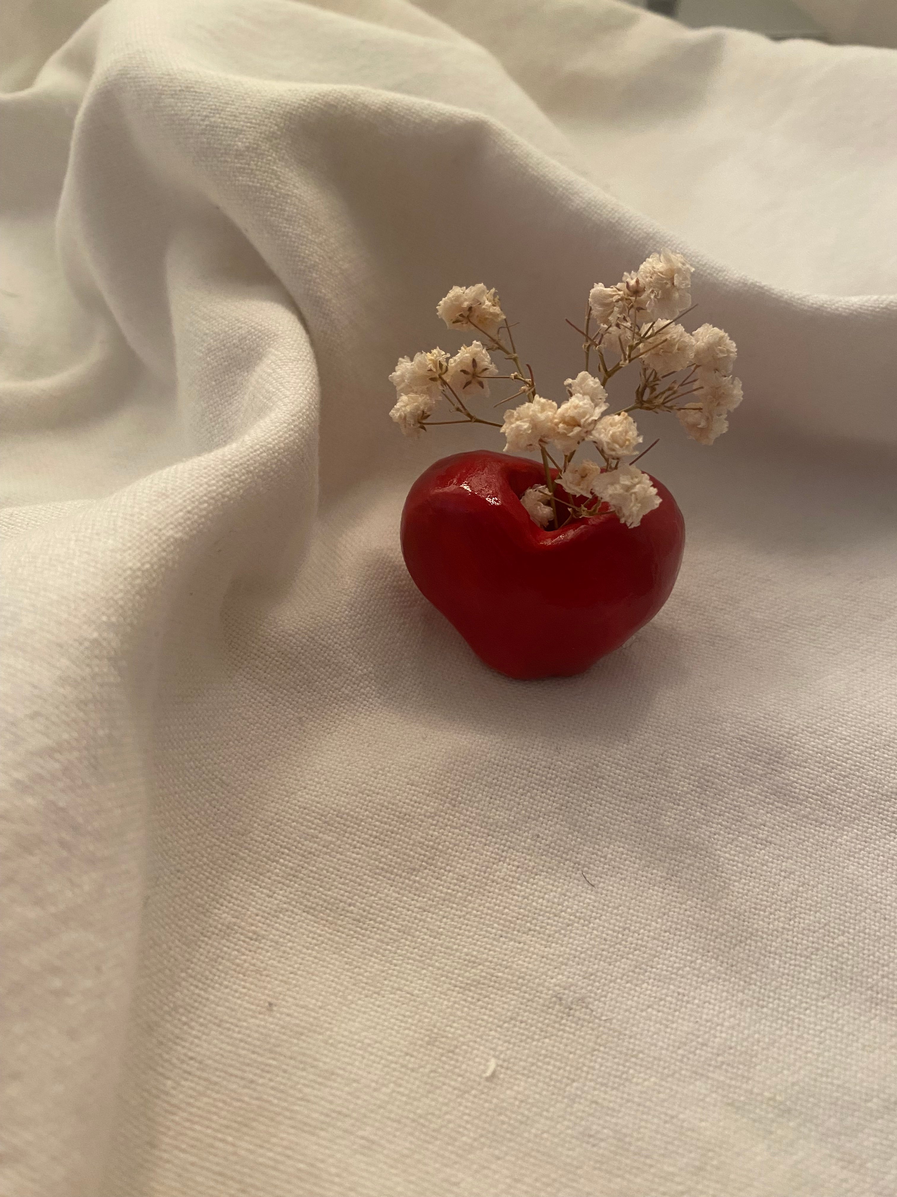 Mini vase en forme de cœur