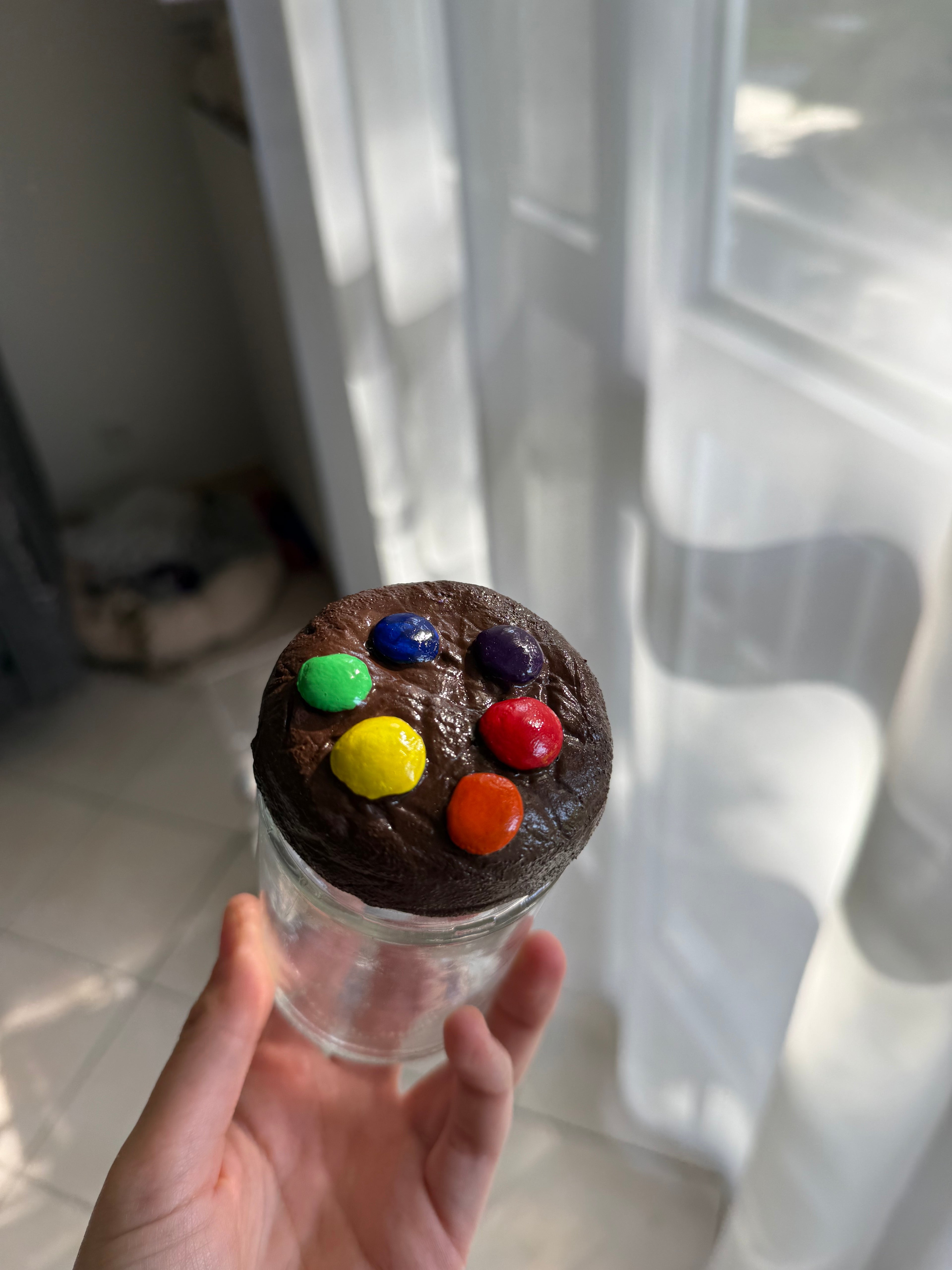 Bocal cookie M&Ms