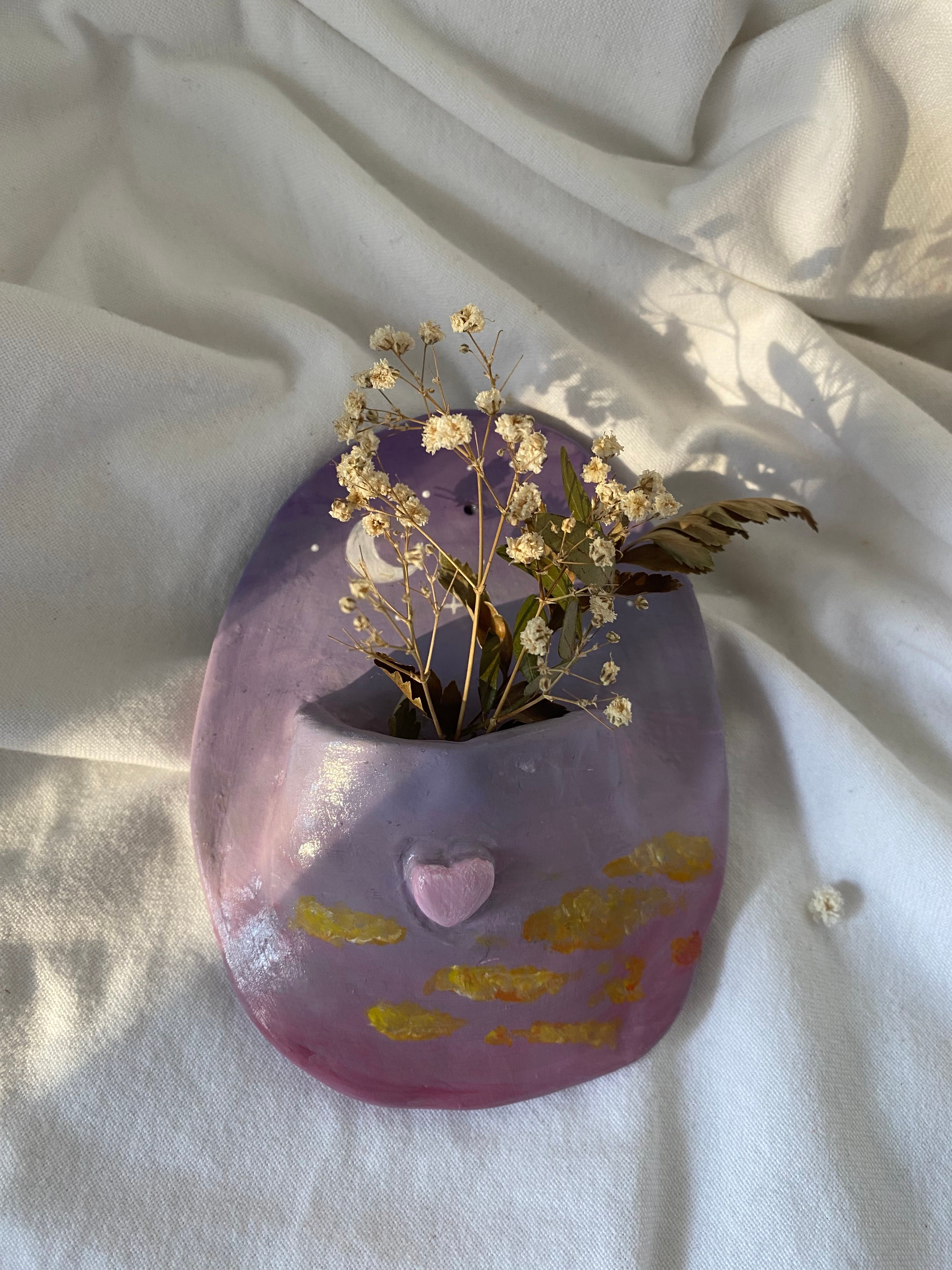 Vase mural coucher de soleil
