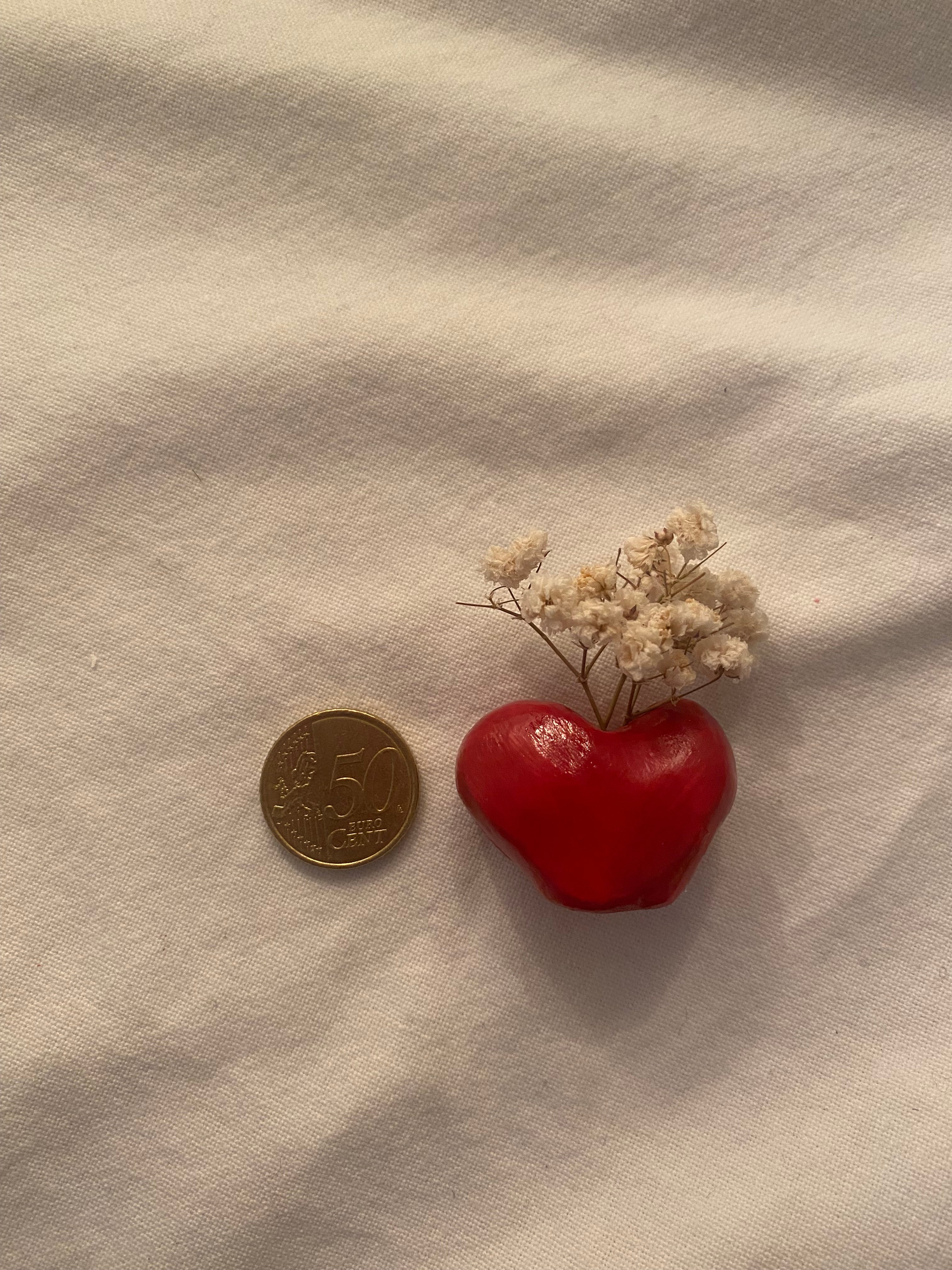 Mini vase en forme de cœur