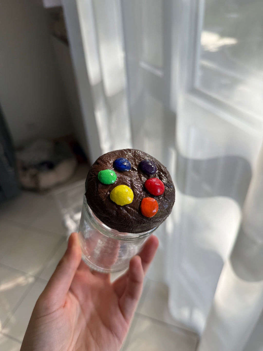 Bocal cookie M&Ms