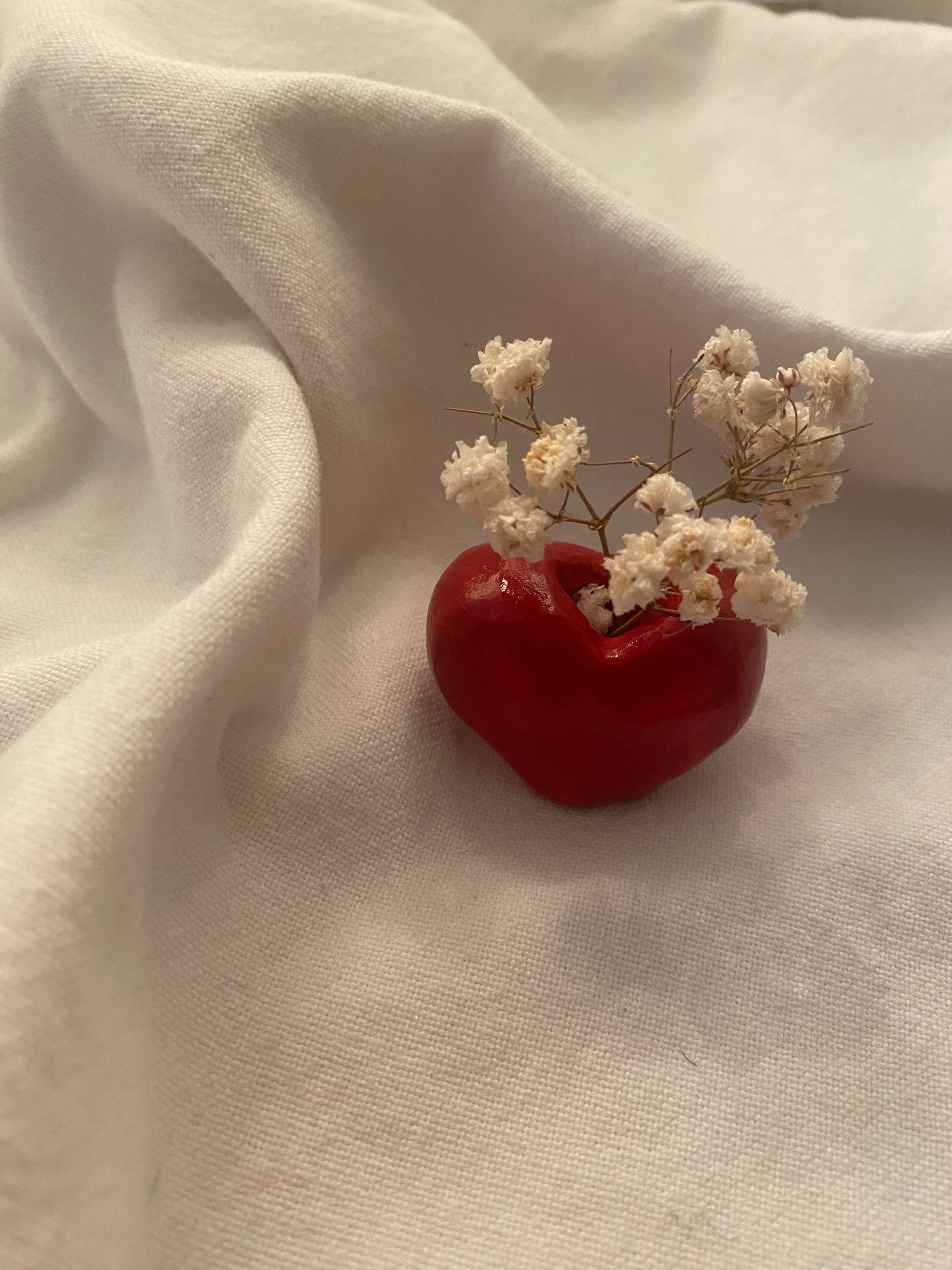 Mini vase en forme de cœur